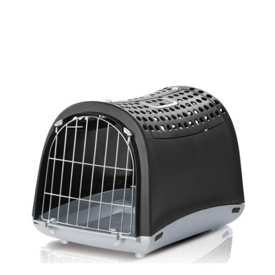 IMAC Linus Cabrio Carrier For Dog and Cat Anthracite - (LxWxH - 19.5x12.5x13.5 inch)